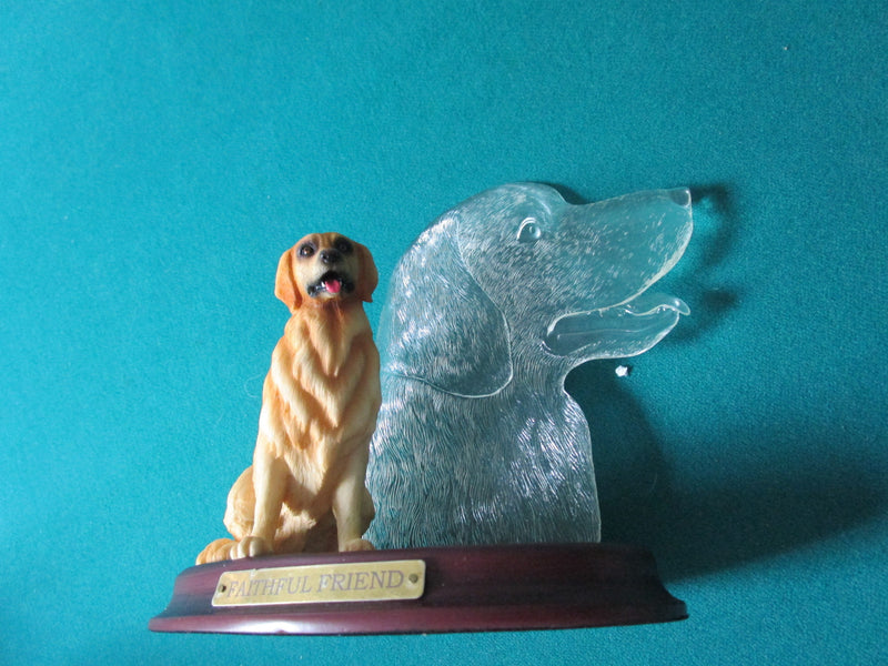 Faithful Friend Sculpture Ceramic And Plastic Clear Profile Glorious Goldens