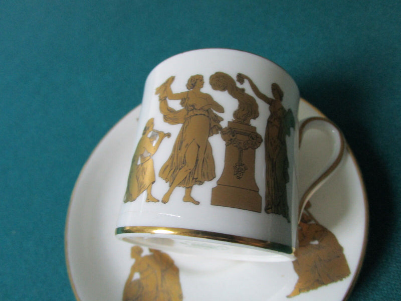 Hammersley England Sacrificial Golden Pattern  Antique Coffee Cup Saucer [120G]