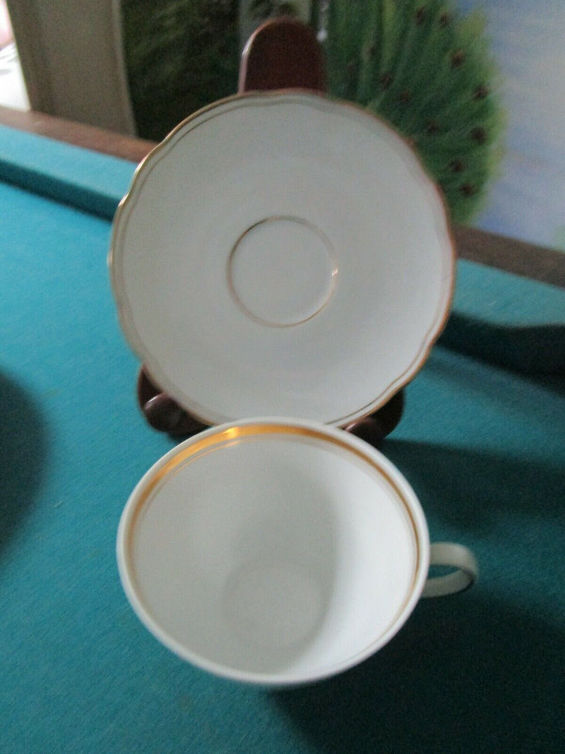 Jahre Bareuther Waldsassen Diadem Bavaria Germany Cup Saucer Gold Rim ^^^^^