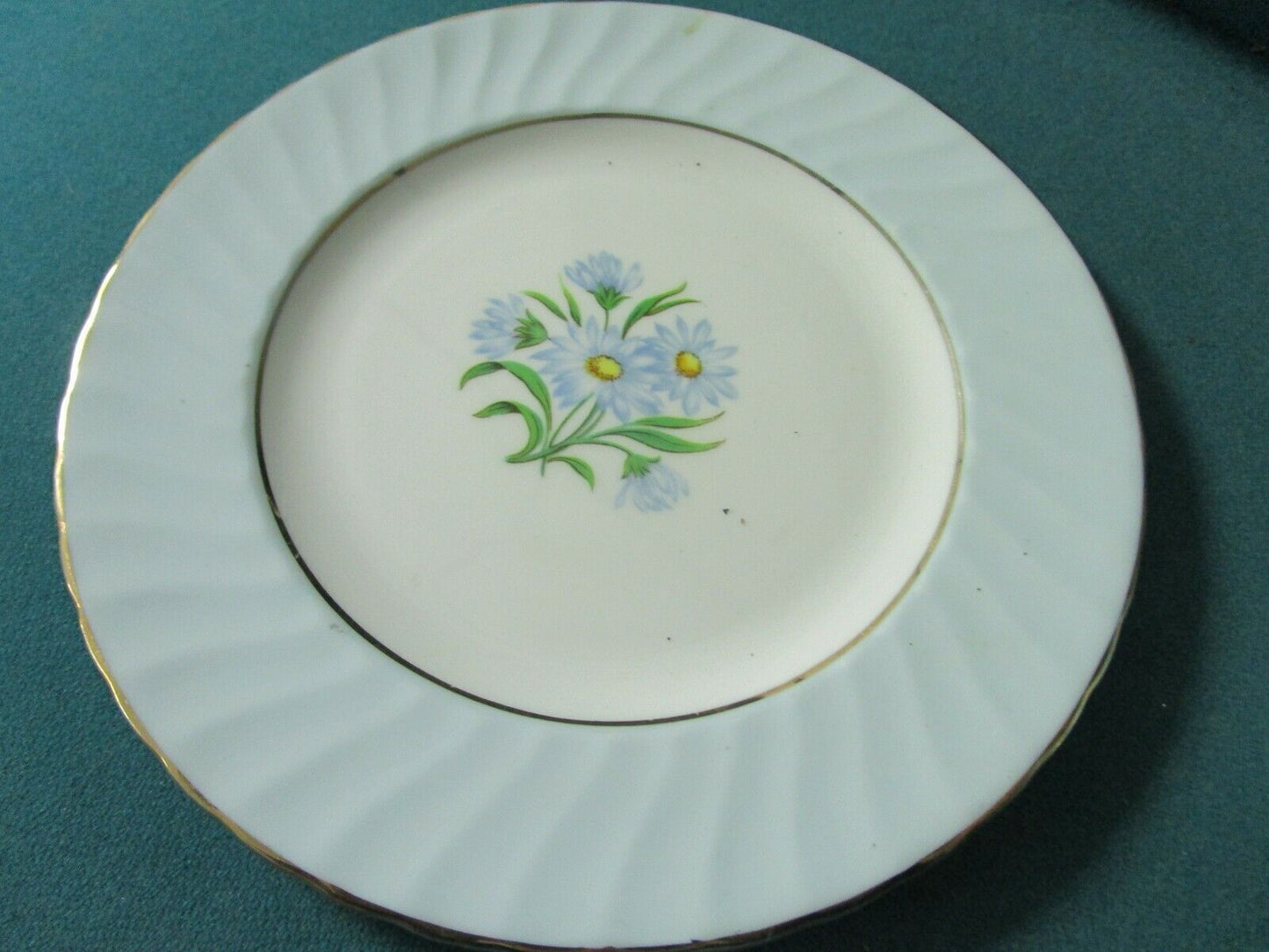 TRIO Adderley, England, light green, cup, saucer & cake plate ORIGINAL [92]