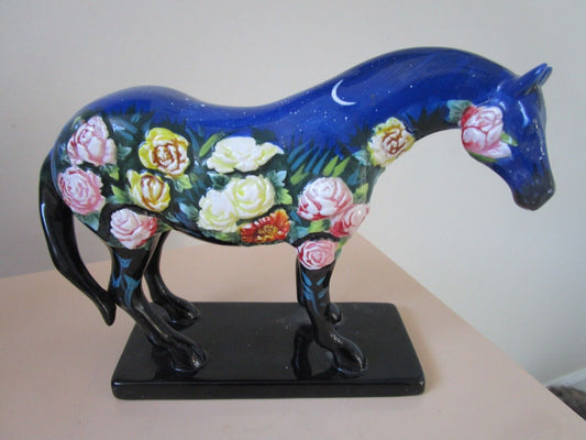 THE TRAIL OF PAINTED PONIES "NIGHT FLOWER" BY CJ WELLS,HORSE FIGURINE NIB orig