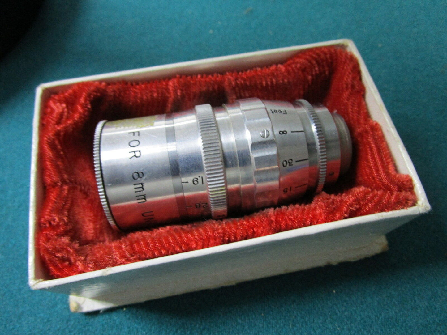 Unitel F=1 1/2" f:3.8 C 8mm Camera Lens in original box with cap[*110]