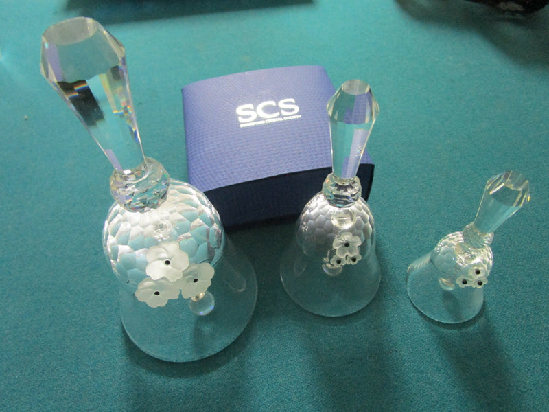 SWAROVSKI MAX SCHRECK FROSTED ANEMONES VASE BELLS TRINKET BOX CANDLEHOLDER PICK