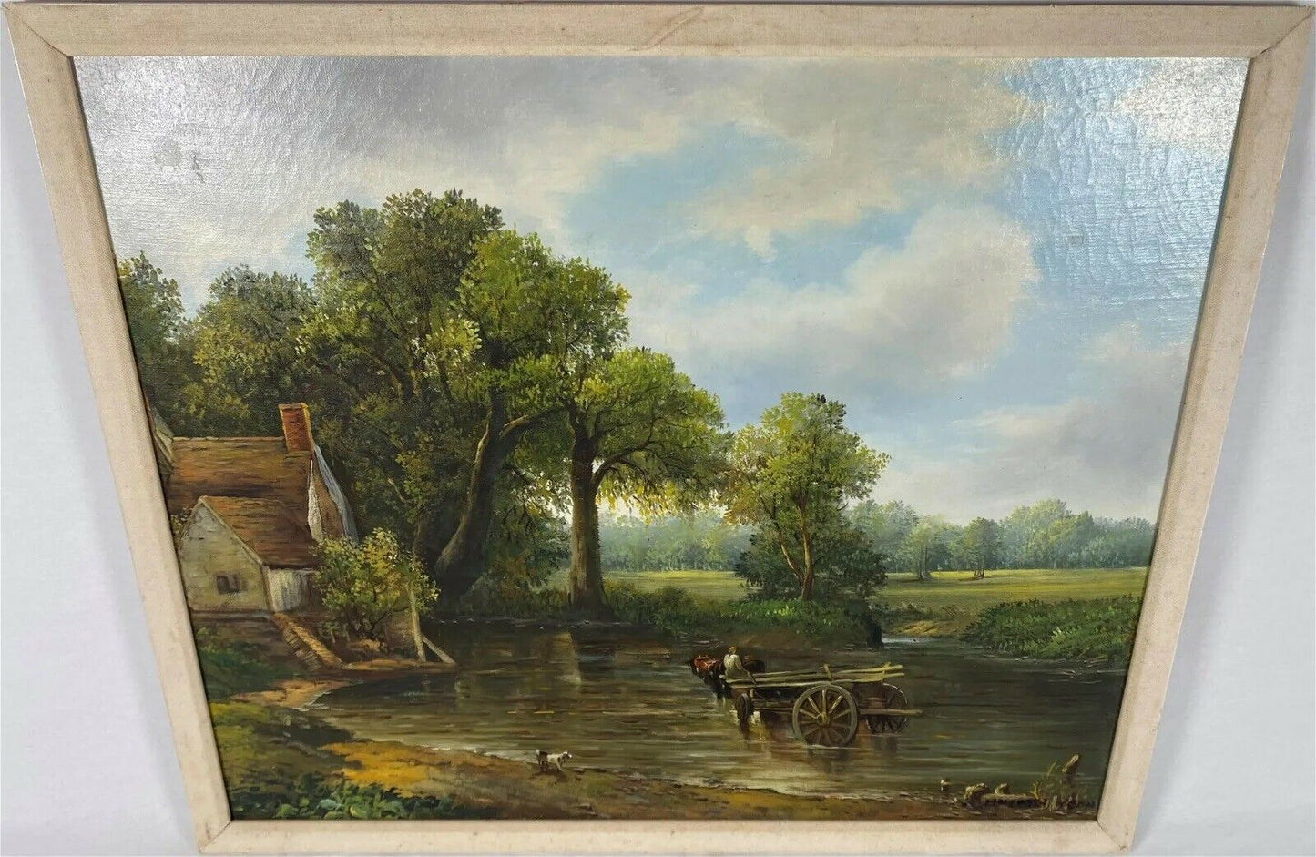 The Hay Wain originally titled Landscape Noon – John Constable repro painting