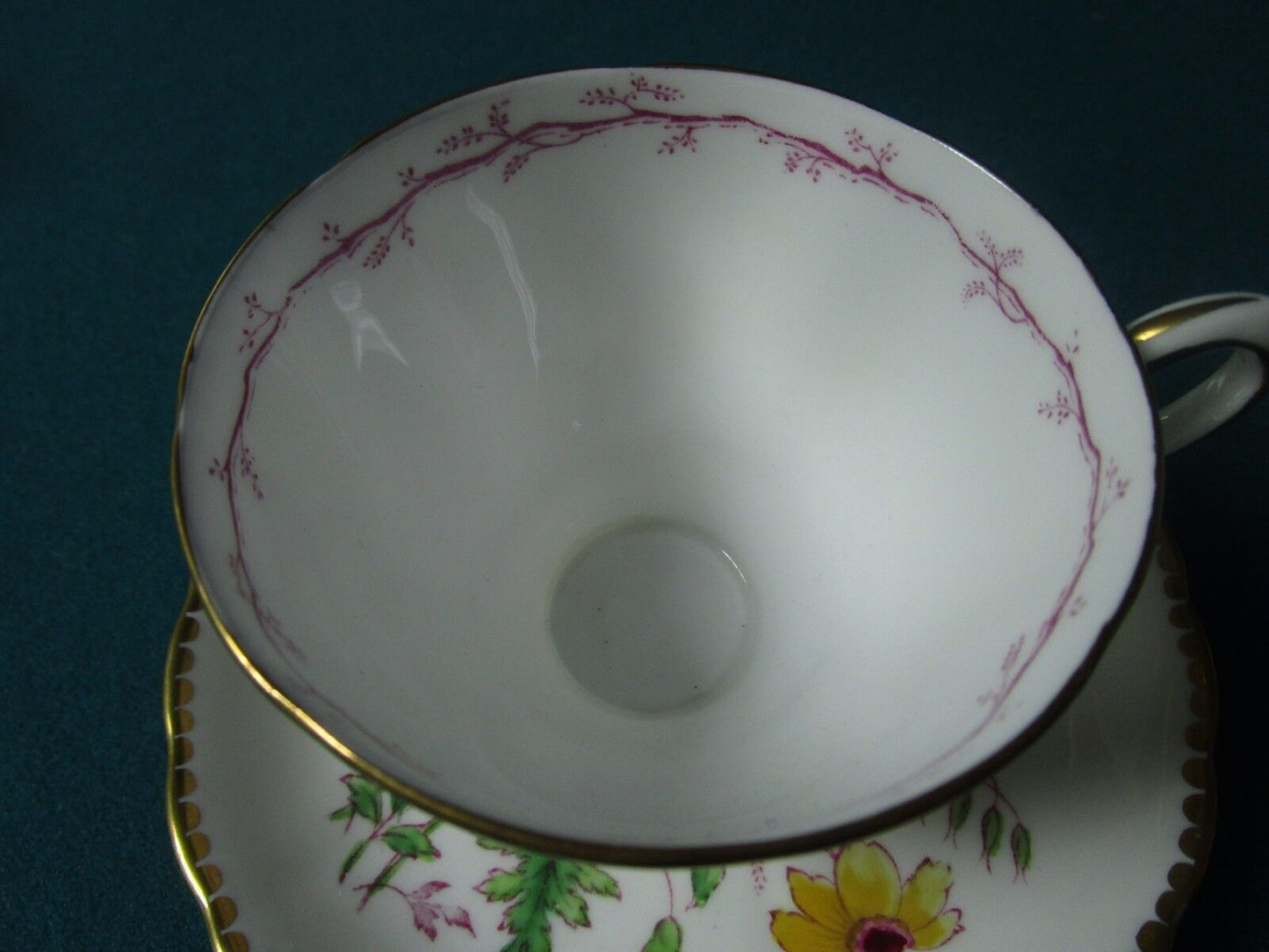 TUSCAN ENGLAND CUP AND SAUCER FLORAL MULTICOLOR  [95J]