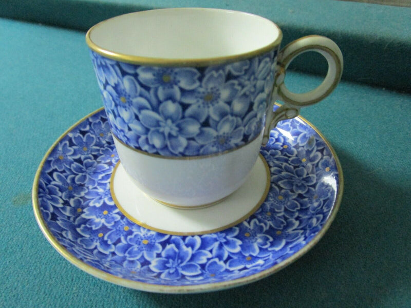 ANTIQUE ROYAL WORCESTER TYNDALE VAN RODEN STAFFORDSHIRE COFFEE CUP/SAUCER PICK1^