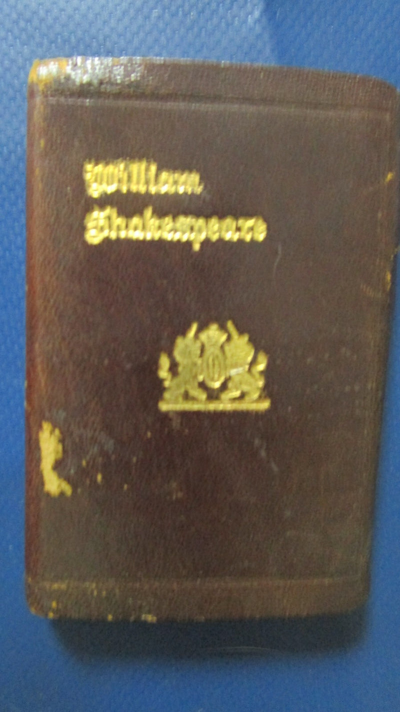 Series of Five Vintage William Shakespeare Pocket Size Books leather cover 1920S