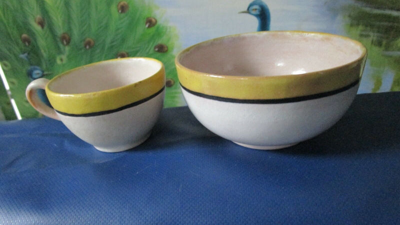 SATURDAY EVENING GIRLS CLUB HISTORY SET PLATES BOWL COFFEE CUP, 5 PCS ORIGINAL