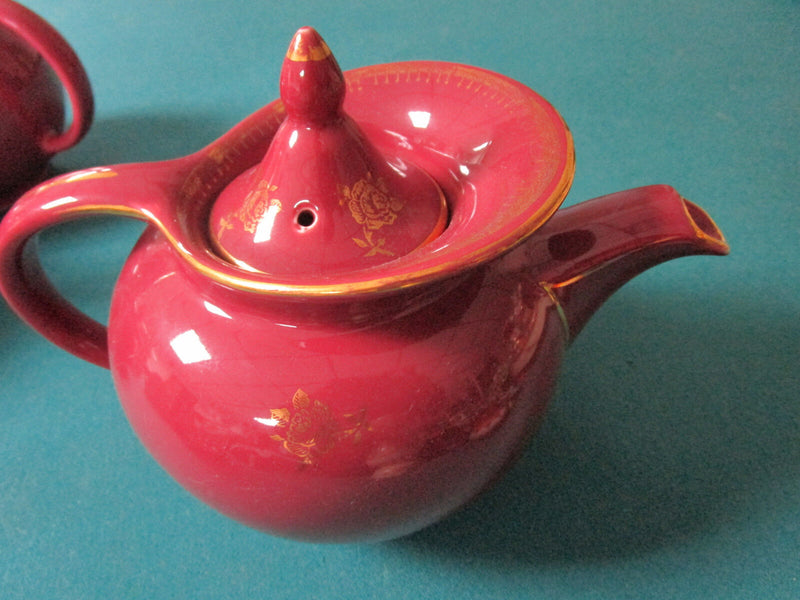 Hall Purple Pink Teapot With And Without Gold, Pick One ^^