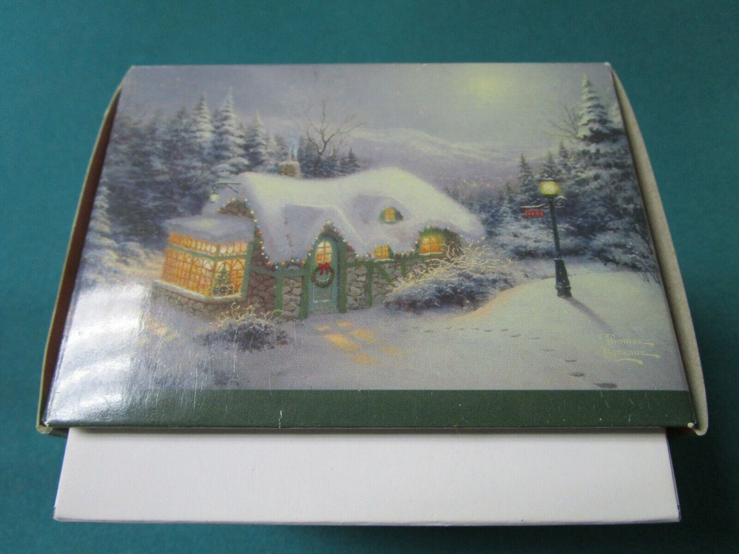 2011 THOMAS KINKADE  CHRISTMAS ORNAMENT 3 X 3"