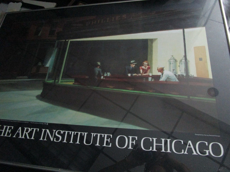 EDWARD HOPPER NIGHTHAWKS 1942 EXHIBITION POSTER