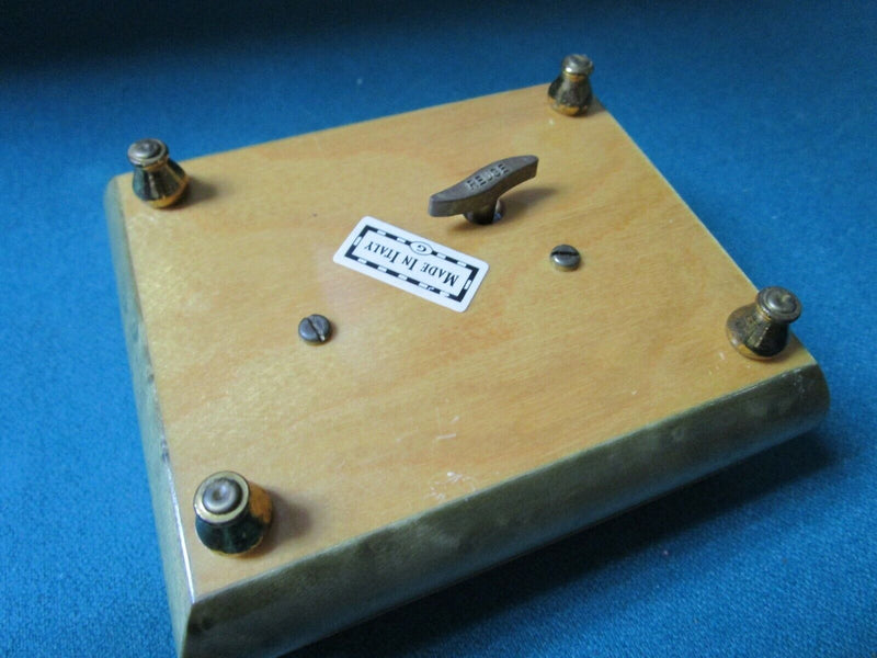 Reuge Wooden Music Box Made In Swiss System Box In Italy Inlay Flowers ^^^