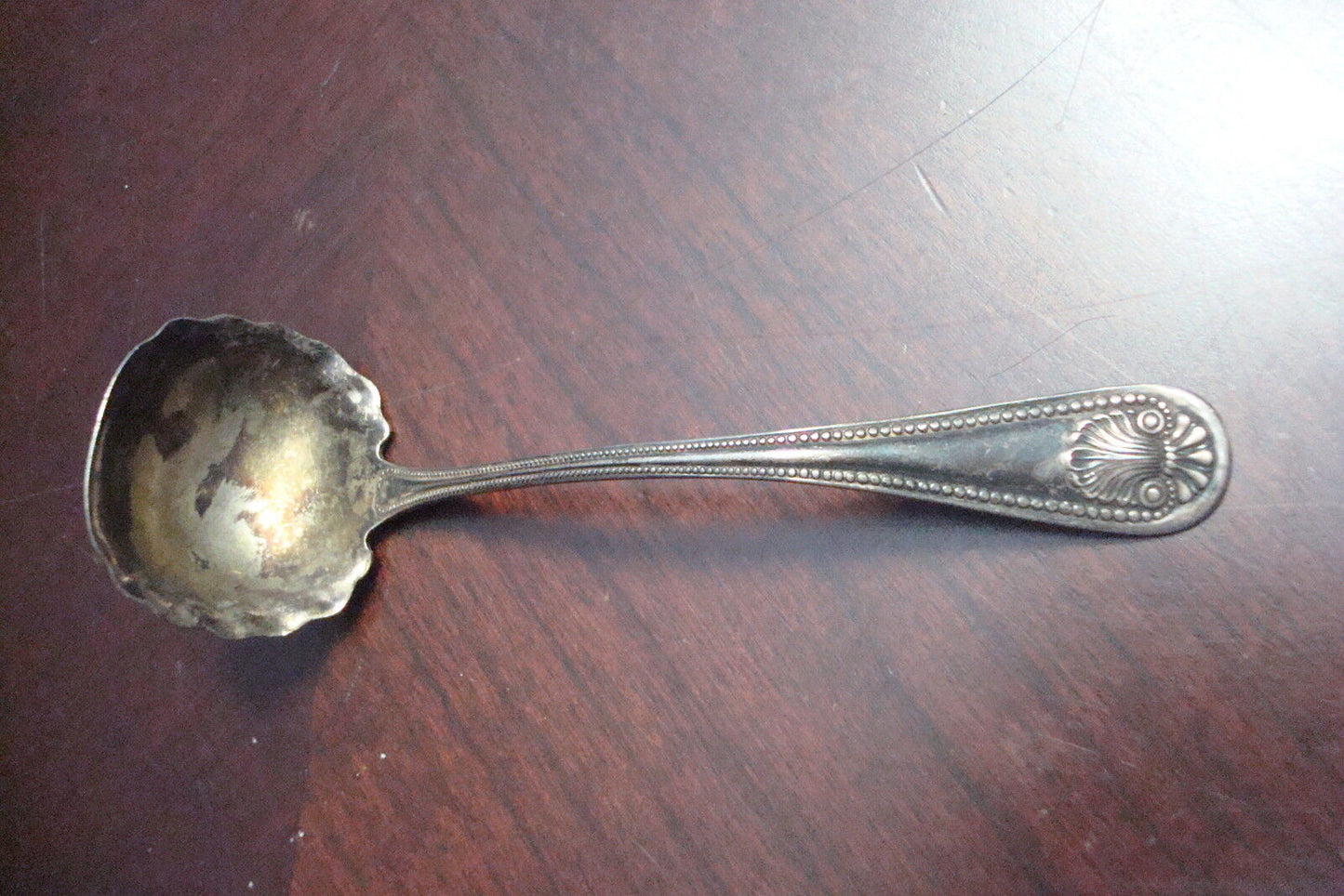 Whiting Silver sterling gravy spoon mark, made in USA