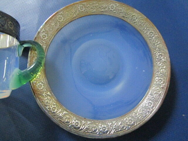 Rosenthal Germany - Fry Opalescent Green Handle Coffee Cup Saucers Pick 1