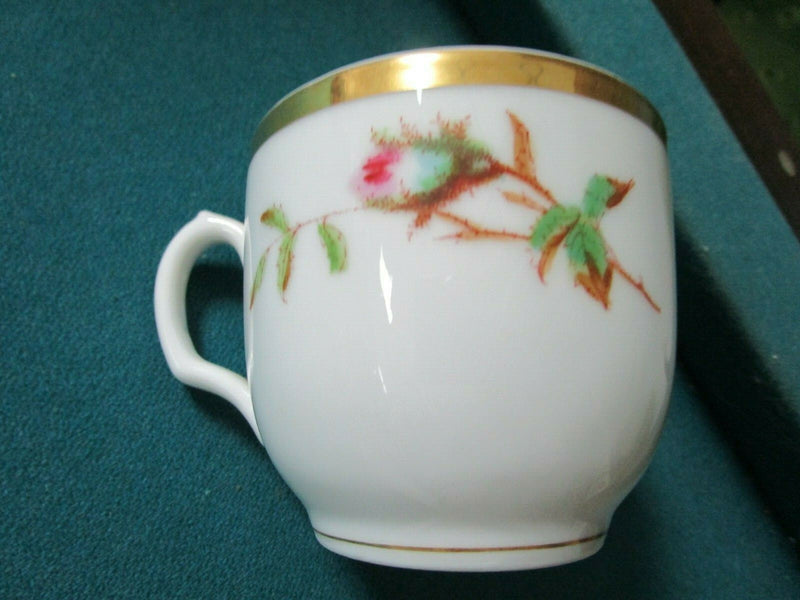 Haviland Limoges Antique Moss Rose Scott Cup Saucer Plates Pitcher Sugar Pick1 ^