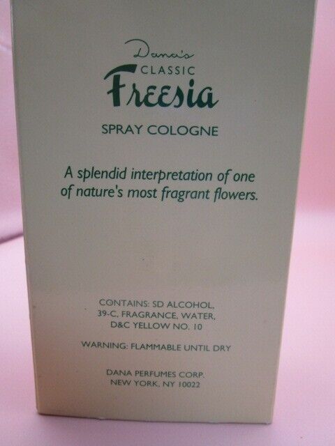 VINTAGE DANA'S FREESIA SPRAY COLOGNE NEW IN BOX 2 FL