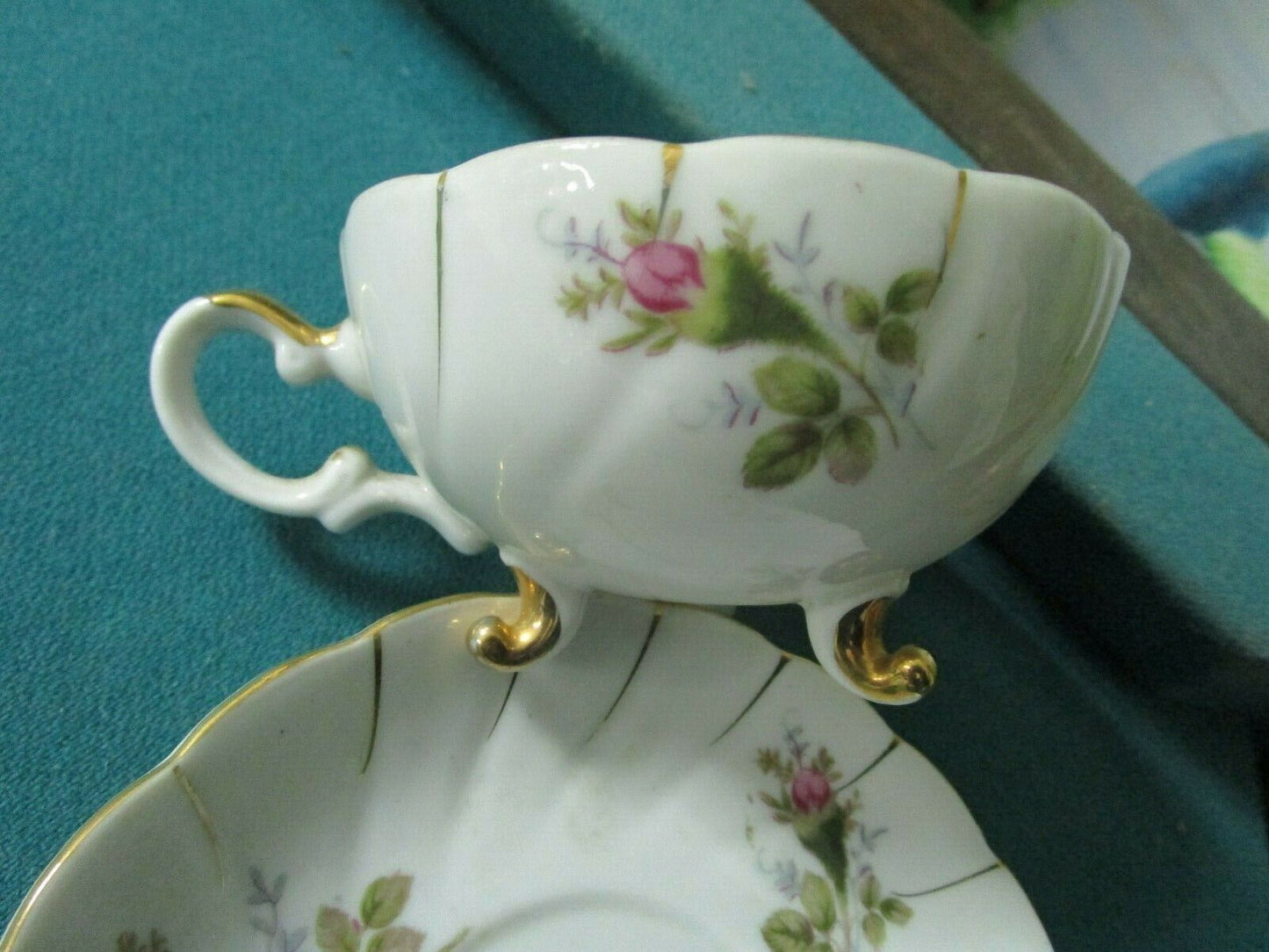 UCAGCO lusterware Made in Japan TEA floral cup and  saucers original [86]