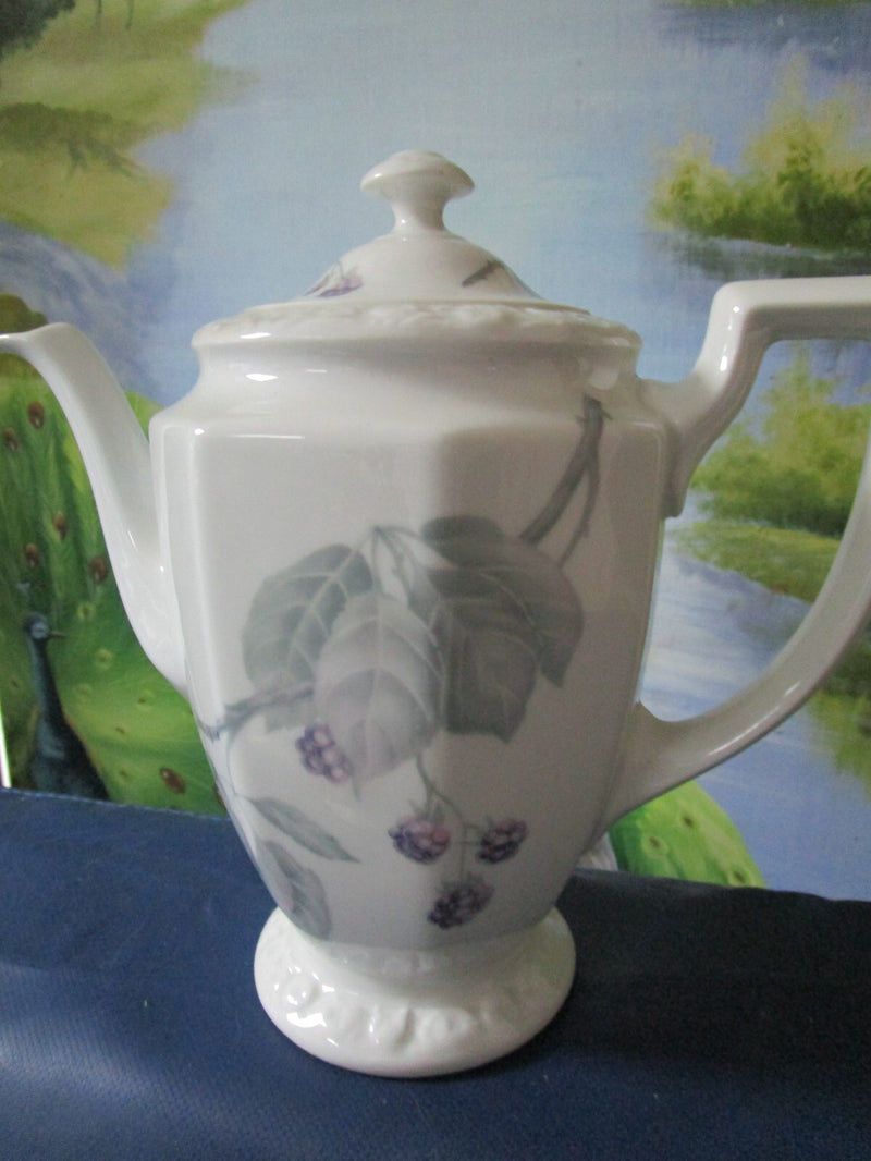 Rosenthal Germany Maria Berries Pattern 3 Pcs Coffee Set Pot Creamer Sugar ^^