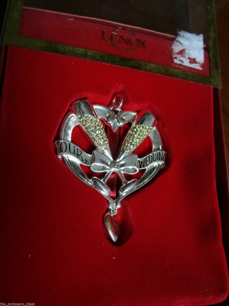 Lenox Christmas Ornaments Our Wedding, Snowman Thinket Tree Topper Pick 1 ^