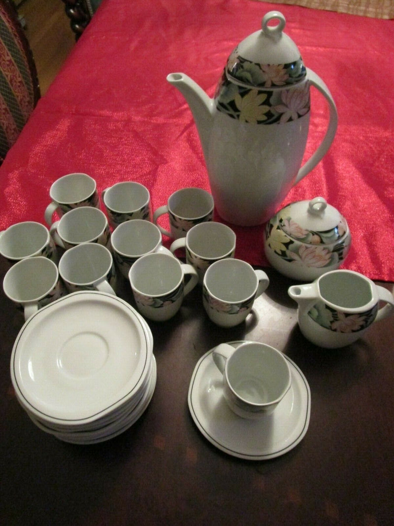 BAREUTHER BAVARIA GERMANY COFFEE SET 12 SERVINGS 27 PCS