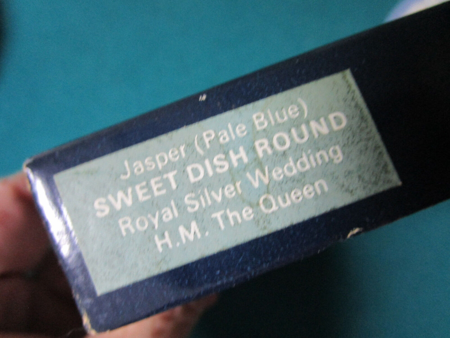 ROYAL SILVER WEDDING 1947/72 H M THE QUEENS DISH NIB 4 1/2" ^^