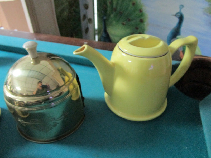 Hall Gold 3 Pcs Set Cozy Warmer Cover/Aladdin Yellow Teapot Orig Pick 1 [Tp11]