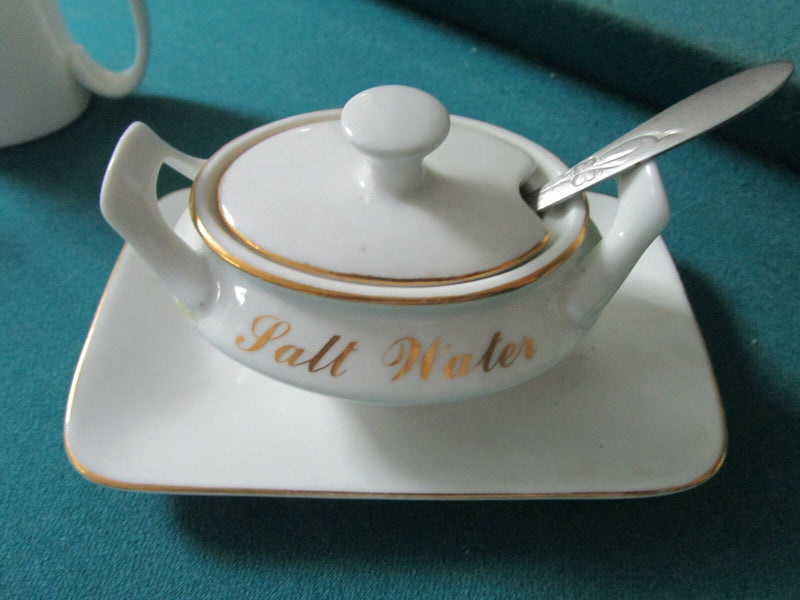 Lot Of 6 Ceramic Pieces Royal Doulton Royal Albert Creamer Mustard Pot Etc