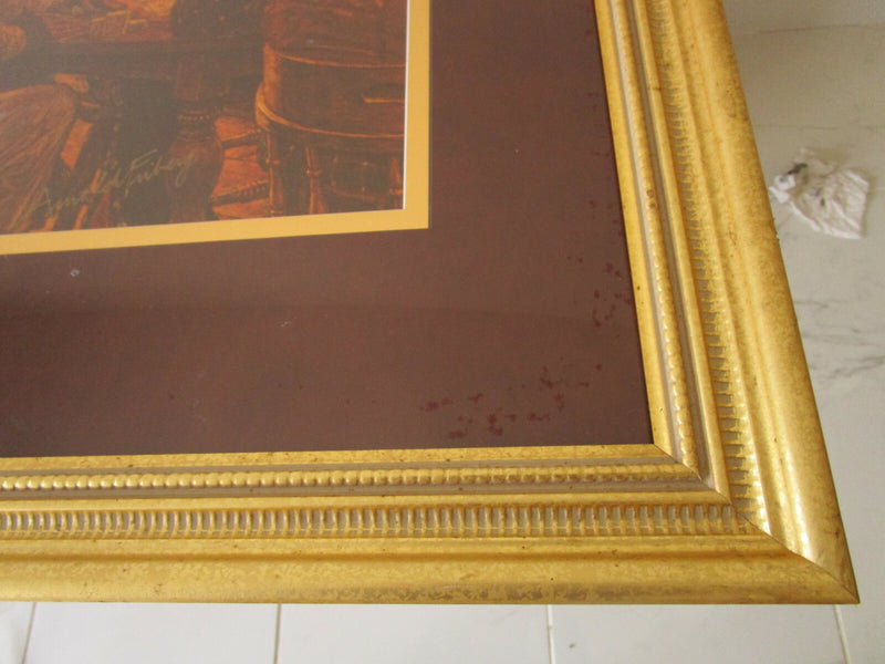 Arnold Friberg Winners & Losers Signed Framed Print Limited Edition Matted