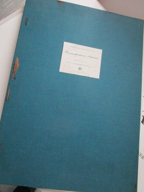 Grandma Moses Loose Leaf Portfolio Original Paper Labelled Cloth
