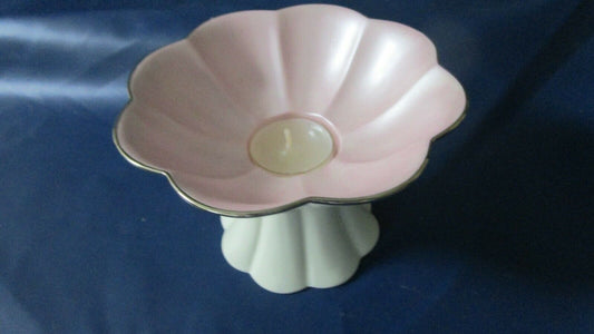 LENOX GIFT OF KNOWLEDGE VOTIVE CANDLE HOLDER PINK 4 X 5 1/2