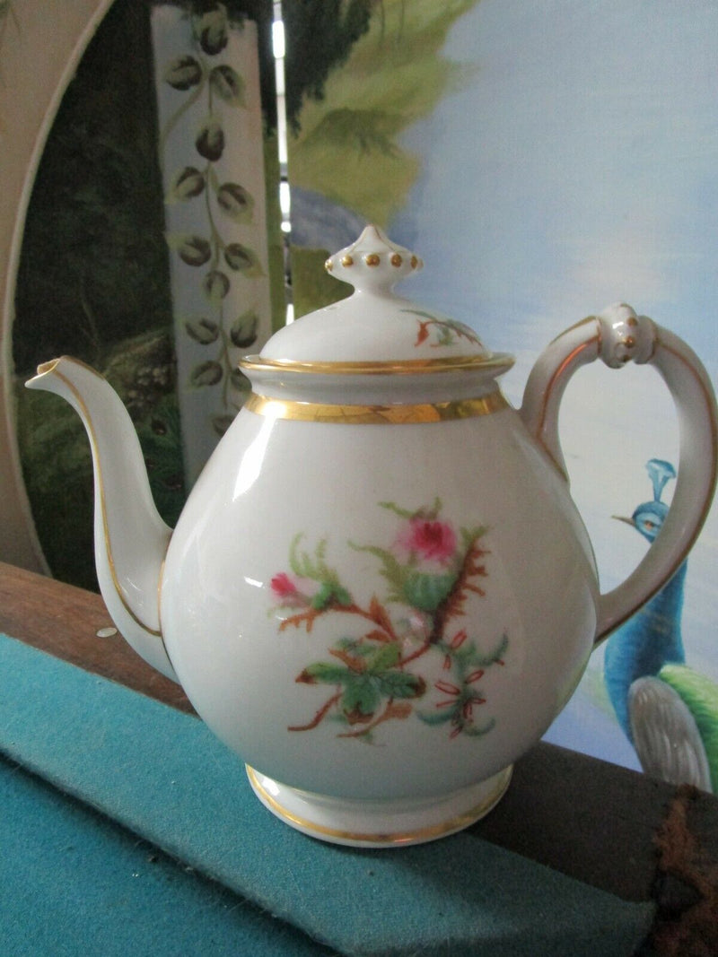 Haviland Limoges Antique Moss Rose Scott Cup Saucer Plates Pitcher Sugar Pick1 ^