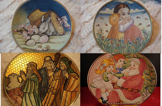 TIZIANO VENETO FLAIR PLATES MOTHER'S DAY, EASTER, SHEPPHERDS, SANTA PICK 1 ^^