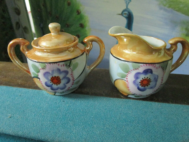 Made In Japan Doll Tea Set  Teapot, Creamer, Sugar Cups Saucers  [84C] PICK 1