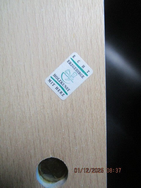 Erzgebirge Candle Holders Pair  Church Priest 4-5 In ^^