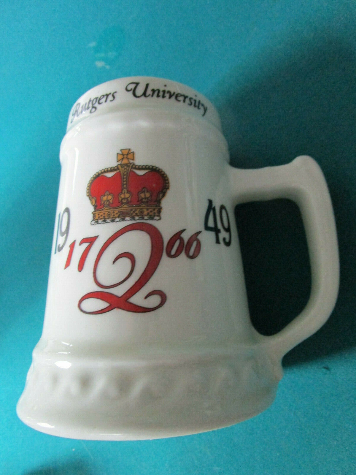 ADVERTISING MUG RUTGERS UNIVERSITY 1949