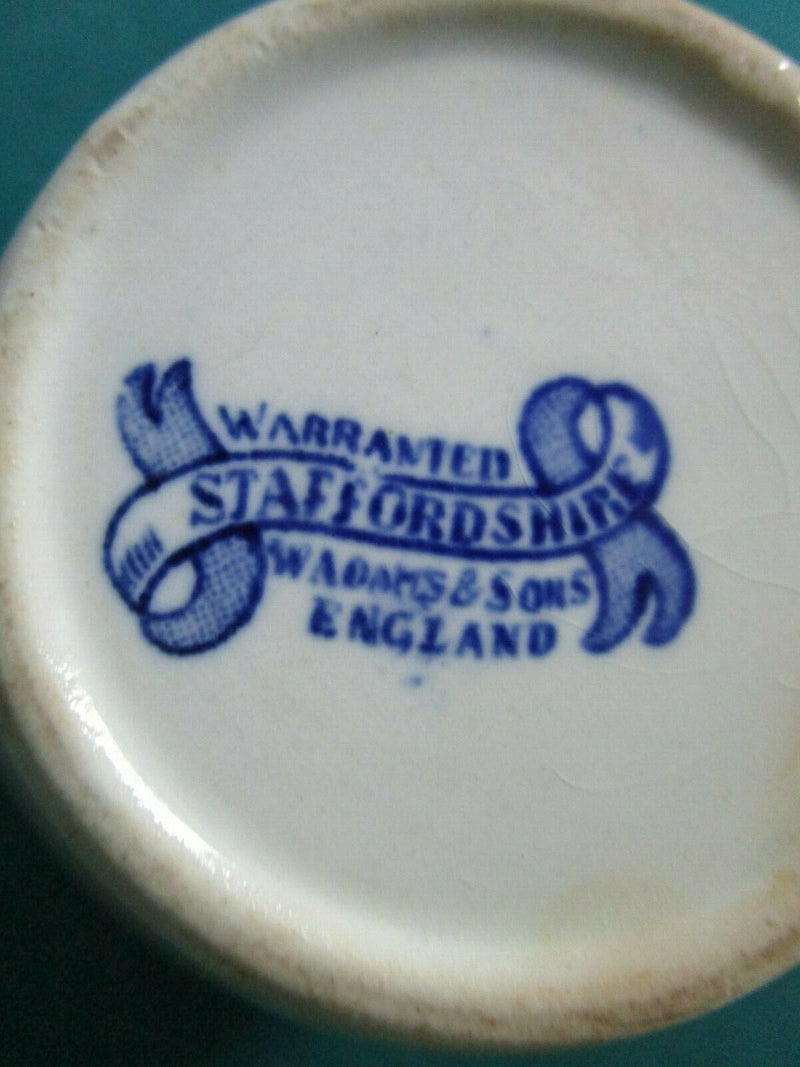 Creamer Adams & Sons Staffordshire Blue Transferware Antique Rare [60C]