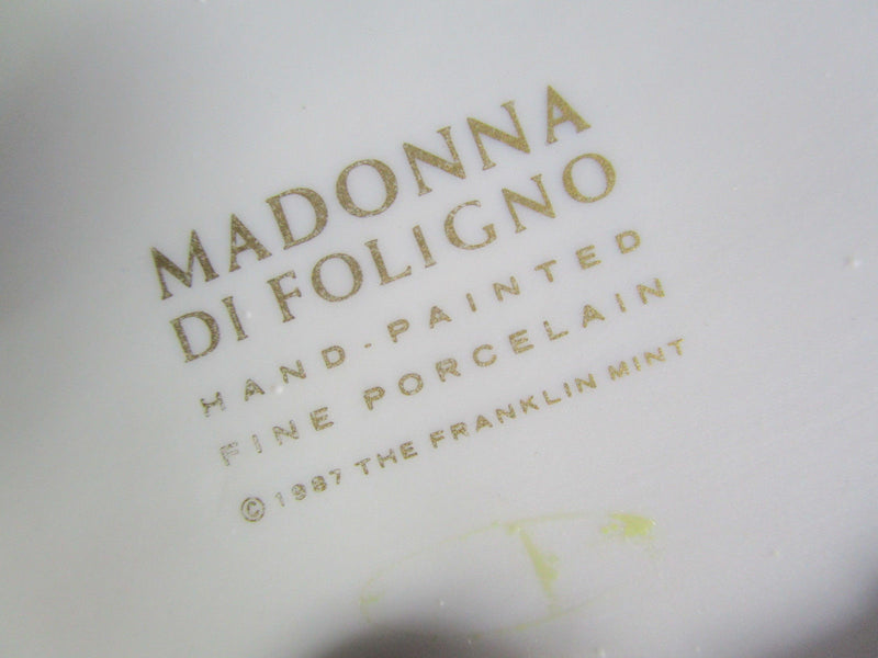 Madonna Di Foligno Sculpture Figurine Franklin Mint 9 1/2" Orig