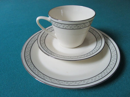 Lenox Trio Cup Saucer Plate Future Pattern ^^^