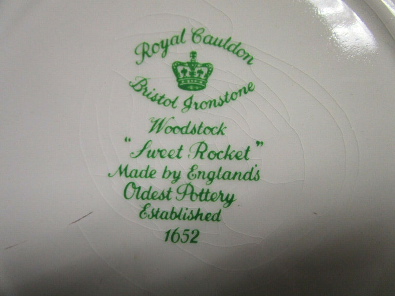 Royal Cauldon England 4 Dinner Plates Bristol Ironstone Woodstock Pick 1 Set