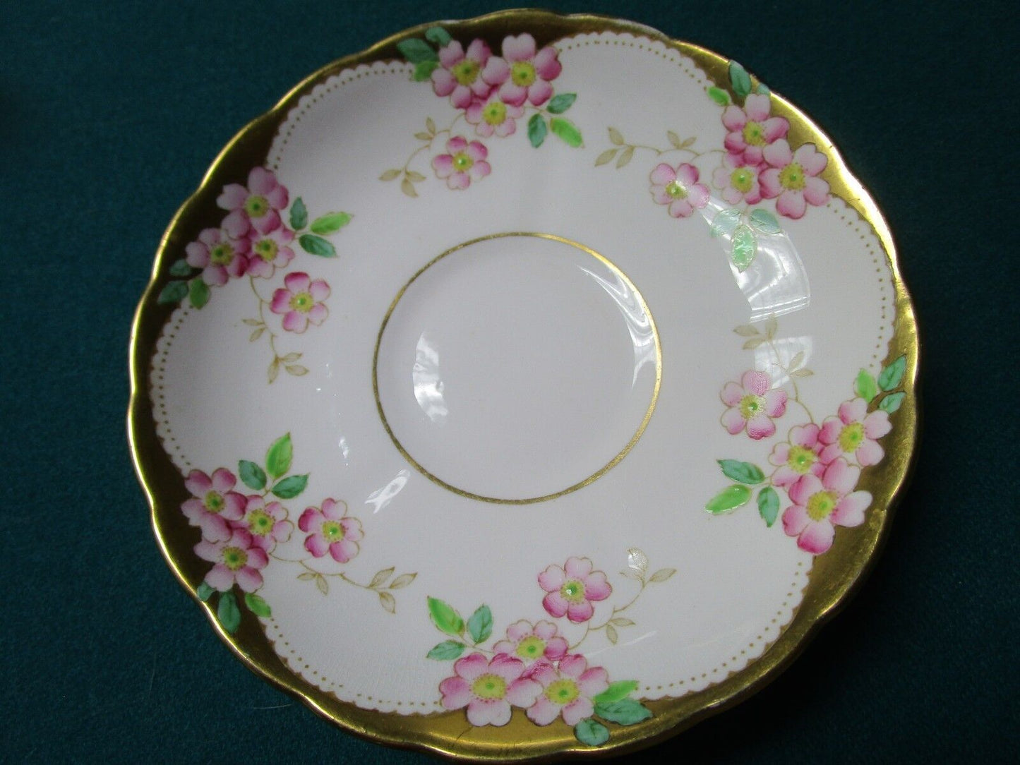 Tuscan England "Plant" Pattern  Cup And Saucer [95j]