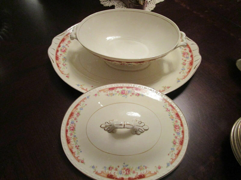 Homer Laughlin England Eggshell Georgian Bouquet Pattern Plates Trays Cups Pick