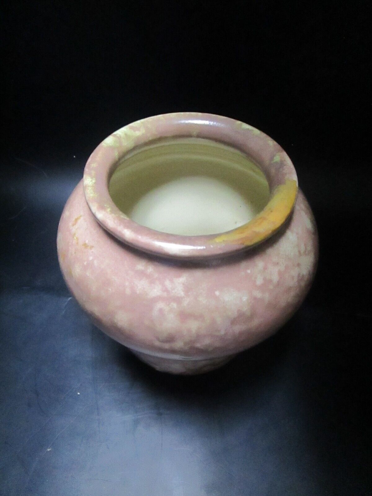 LUXEMBOURG POTTERY vase light rown 5"