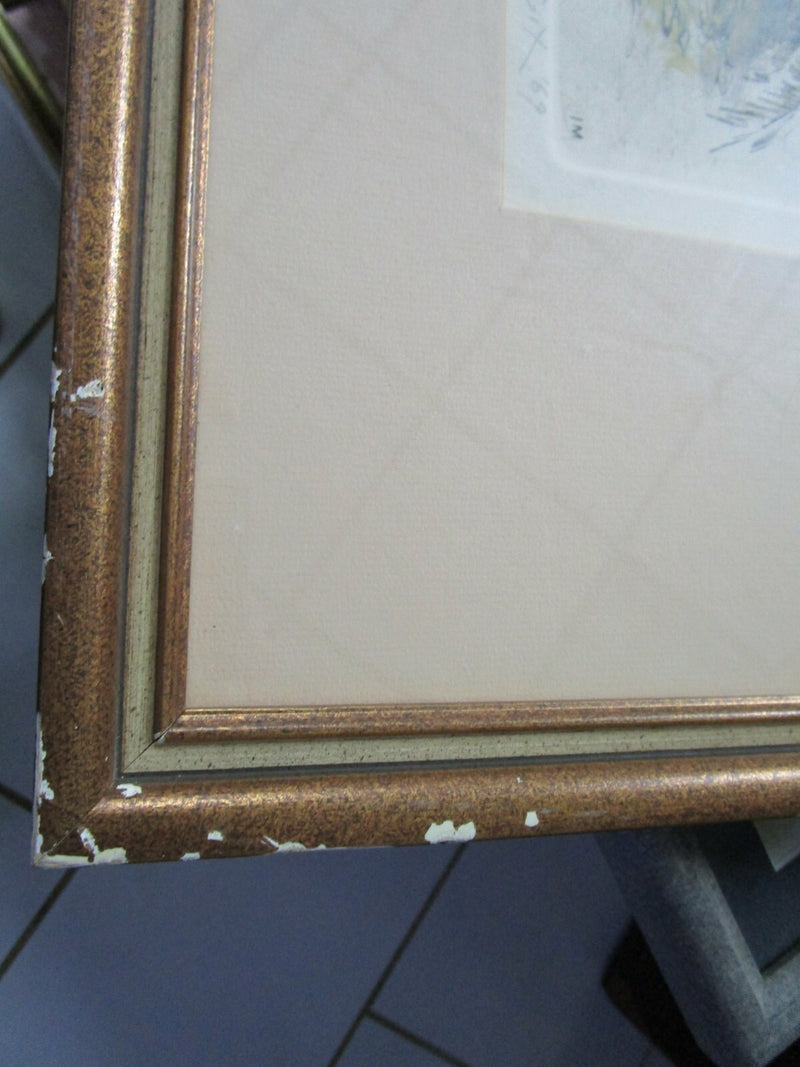 Ira MOSKOWITZ (1912-2001) American Jewish BRIDGE LITHOGRAPH SIGNED PENCIL NUMBER