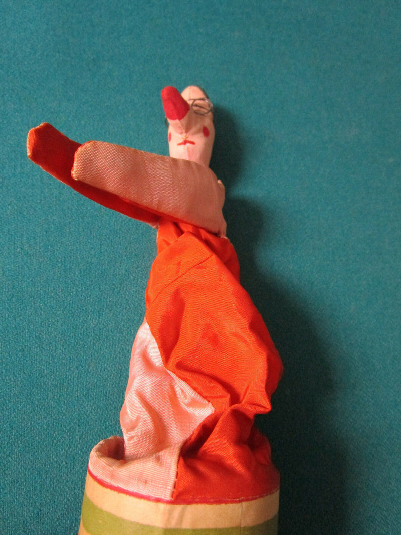 1920s doll Jack in the Box HARLEQUIN & WHITE CLOWN - PUSH UPS CLOWNS-PICK 1 ^