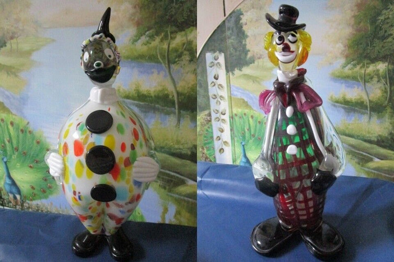 MURANO GLASS CLOWN DECANTER / LARGE SCULPTURE PICK 1^