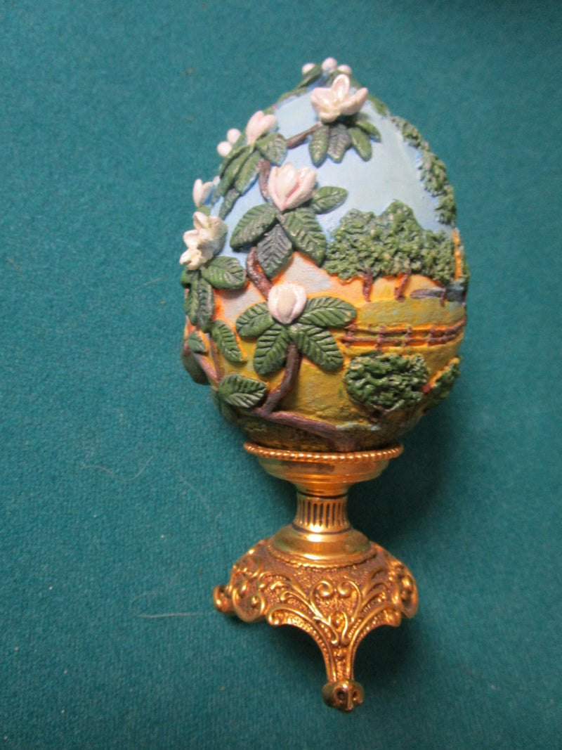 Franklin Mint Egg Carved Scarlett Of Tara 5"