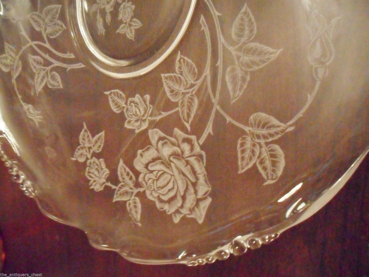 VINTAGE HEISEY GLASS SILVER OVERLAY FLORAL TRAY BOWL CANDLE HOLDER -PICK ONE