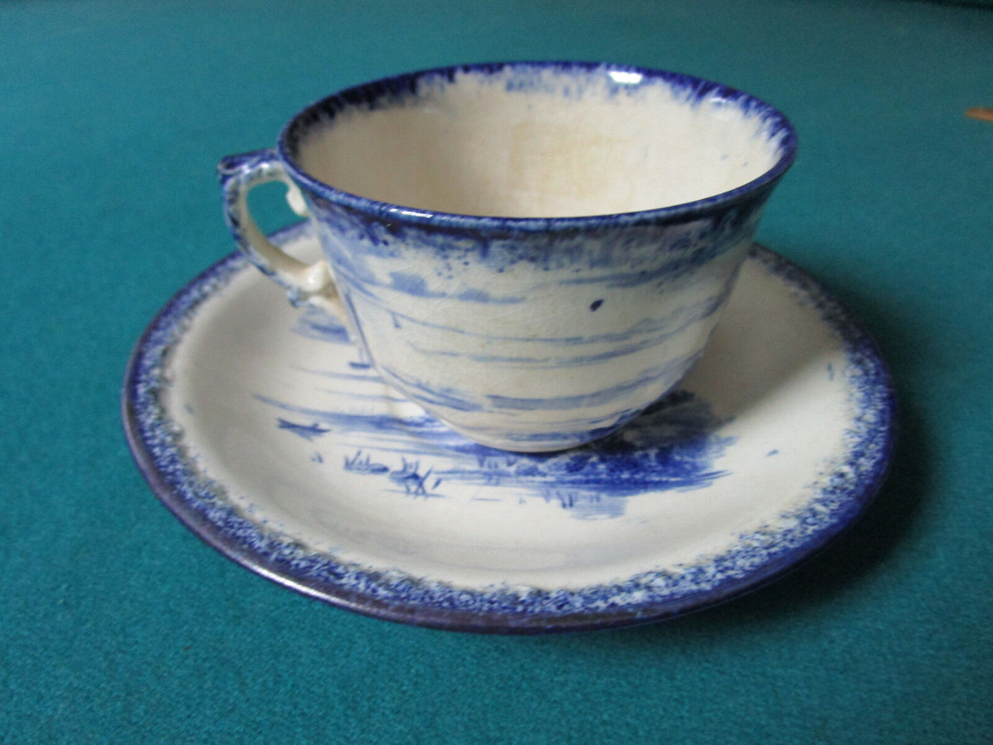 1890s CUP AND SAUCER EMPIRE WORKS STOKE ON TRENT  [61]