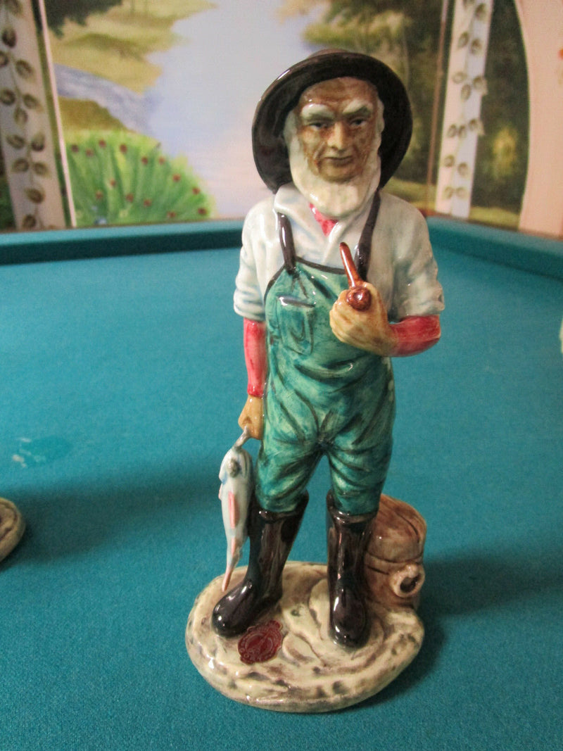 GORT USA POTTERY FIGURINES: FISHERMAN  FISH VENDOR & DUTCH CHILDREN orig PICK 1