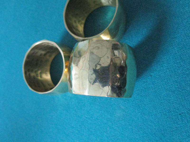 Napkin Rings Floral Metals Beads Brass Silk Pick One Set